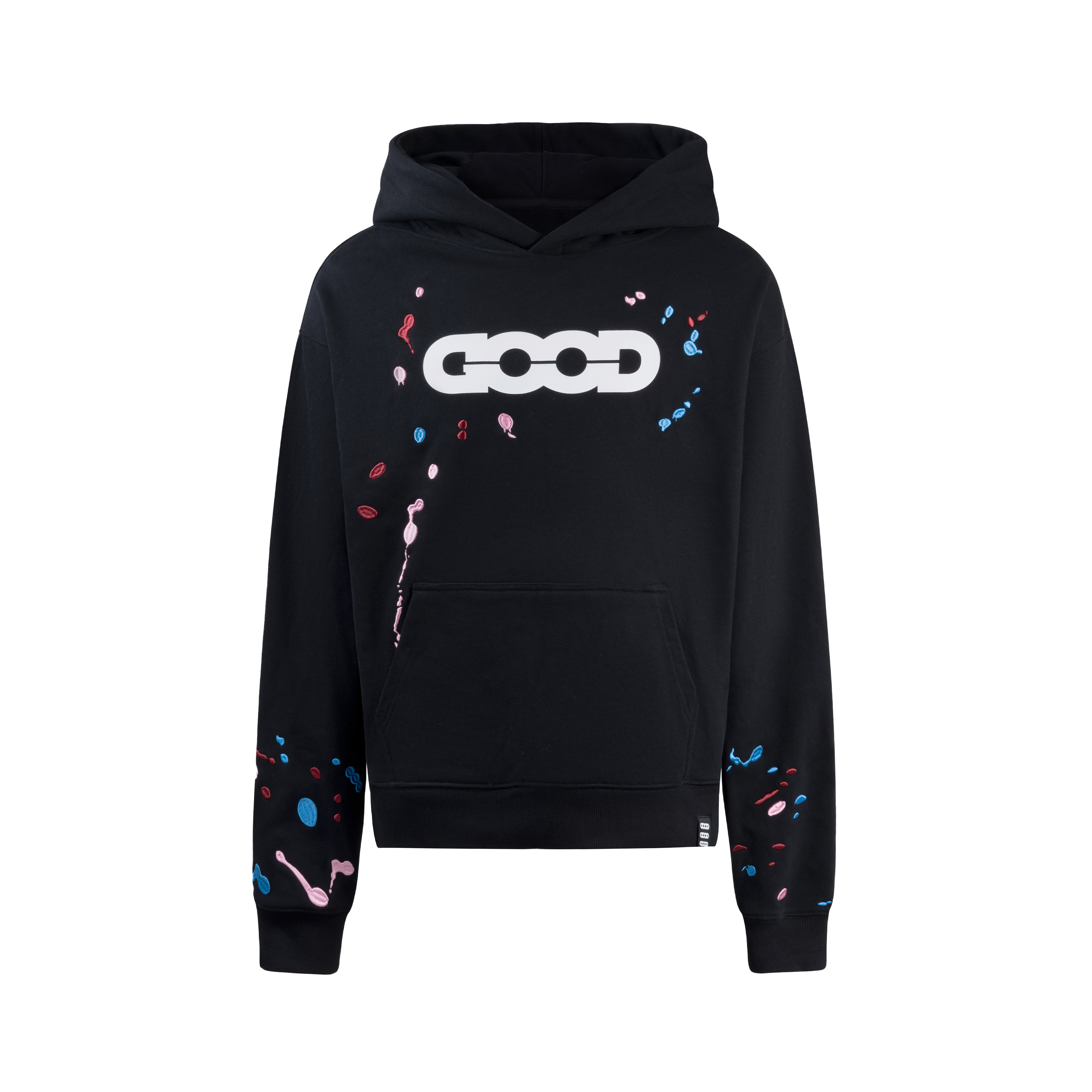 GOODBRAND 24秋冬 糖果刺绣泼墨时尚轻奢高级感连帽卫衣 男女同款
