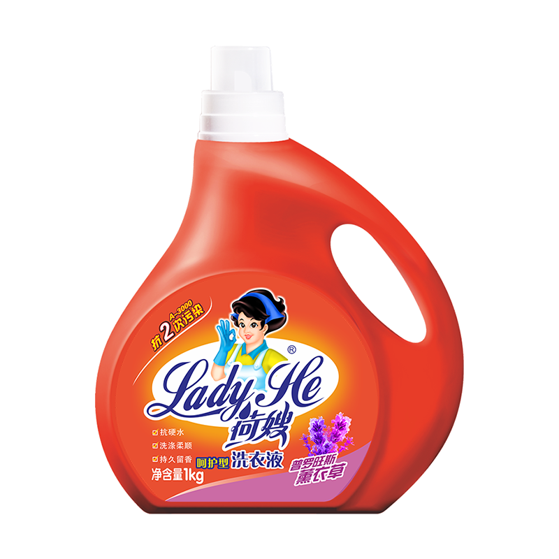荷嫂呵护型薰衣草洗衣液瓶装 1kg/瓶
