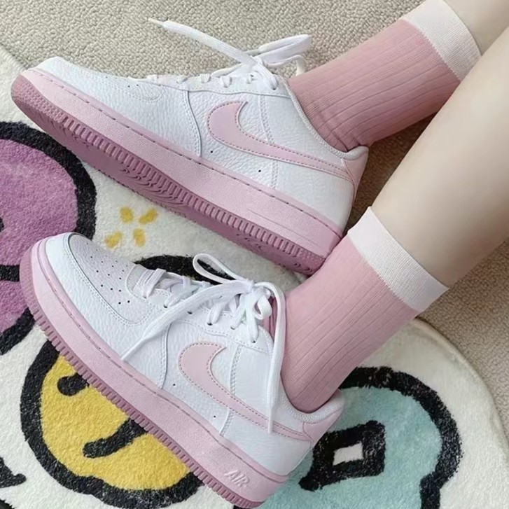 Nike/耐克空军一号GS 版白粉休闲时尚百搭低帮板鞋 CT3839107 #HN