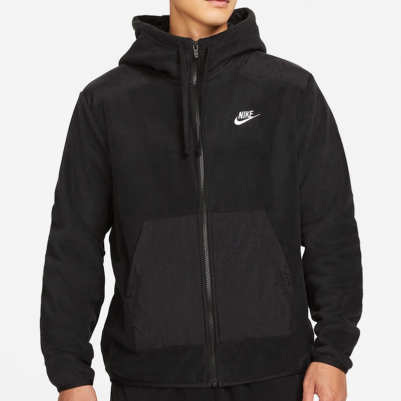 NIKE耐克 男子冬季连帽加绒保暖休闲训练运动夹克外套 DD4883-010