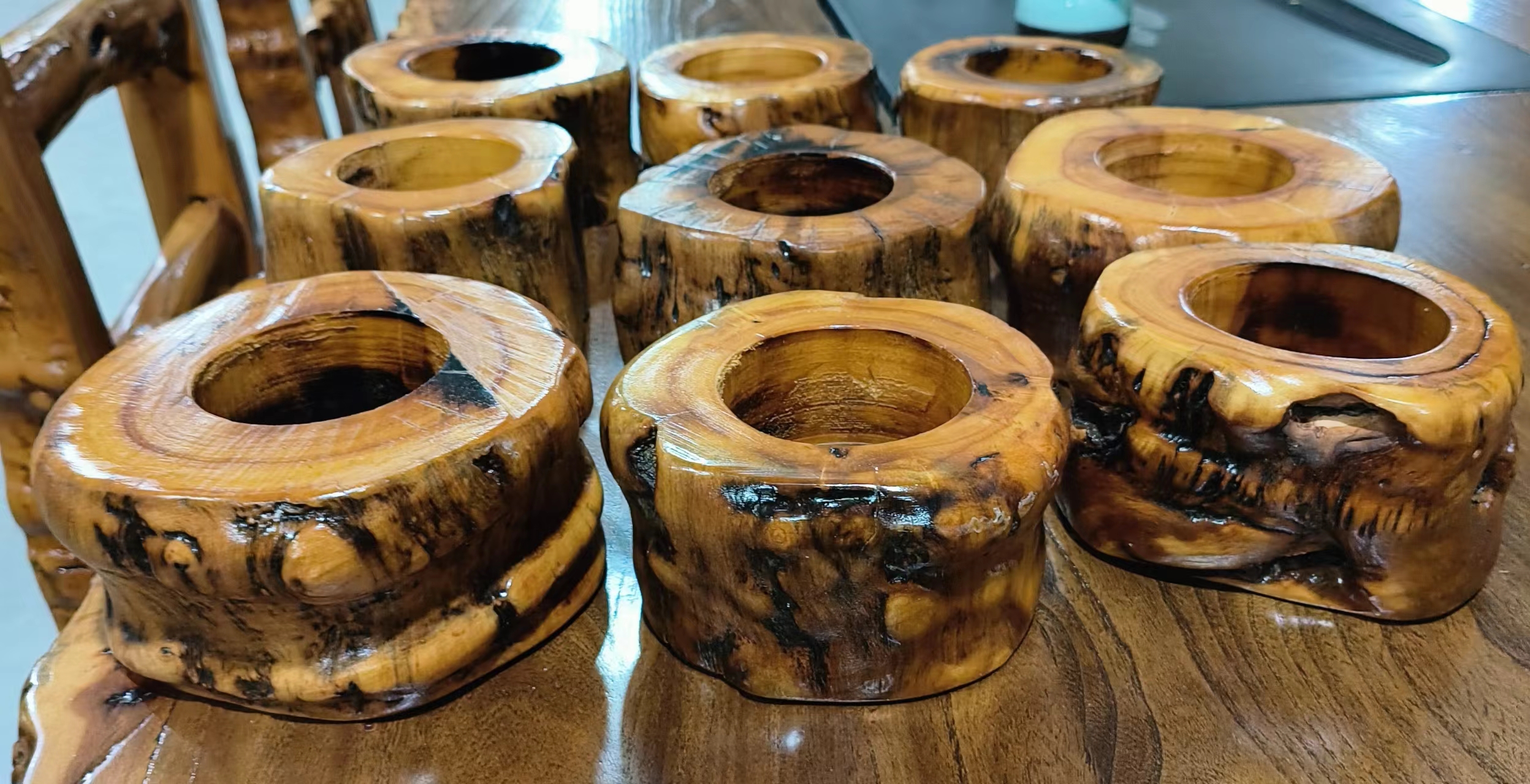 原生态枣木烟灰缸