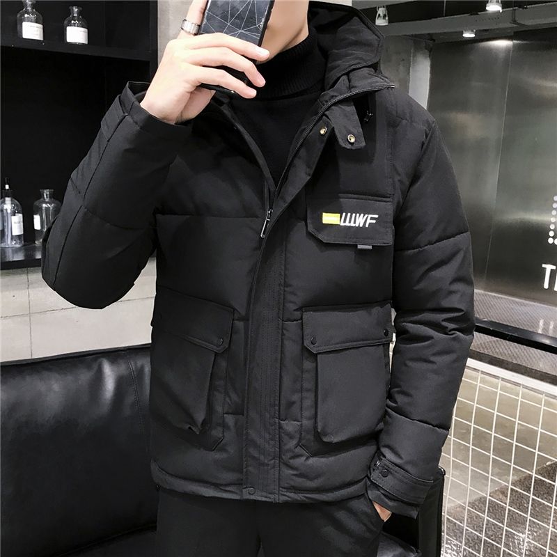 羽绒服冬季外套男潮工装羽绒服男士羽绒服加厚潮流韩版帅气服
