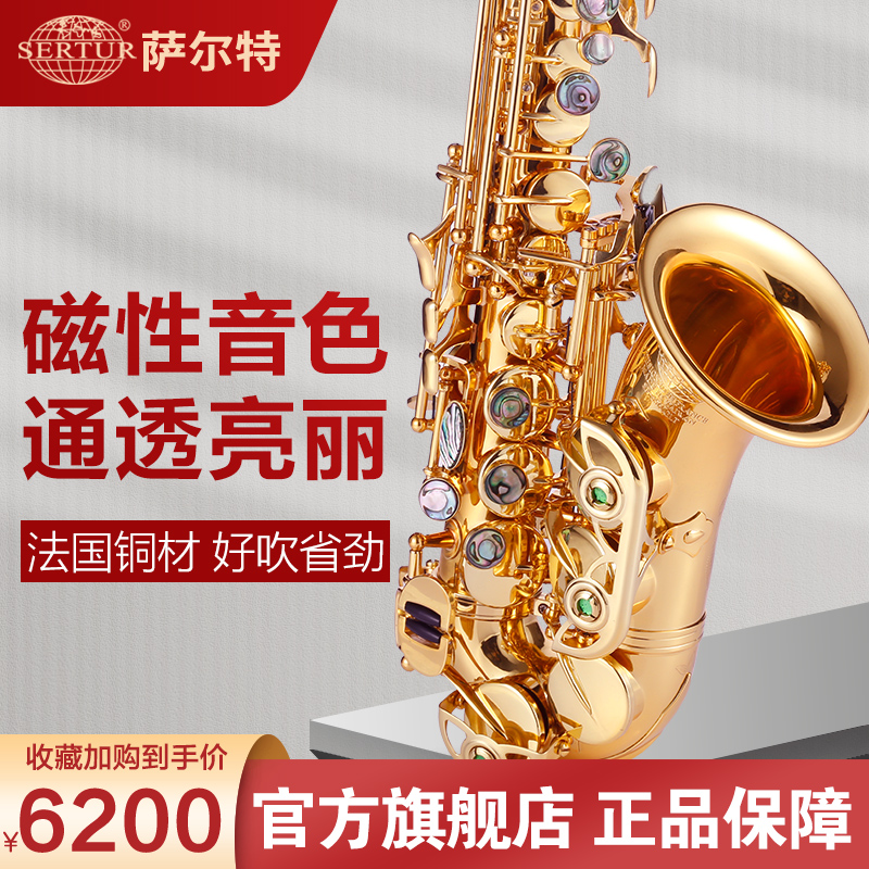 台湾萨尔特小高音萨克斯风小弯管高音降B萨克斯专业-SP-6560