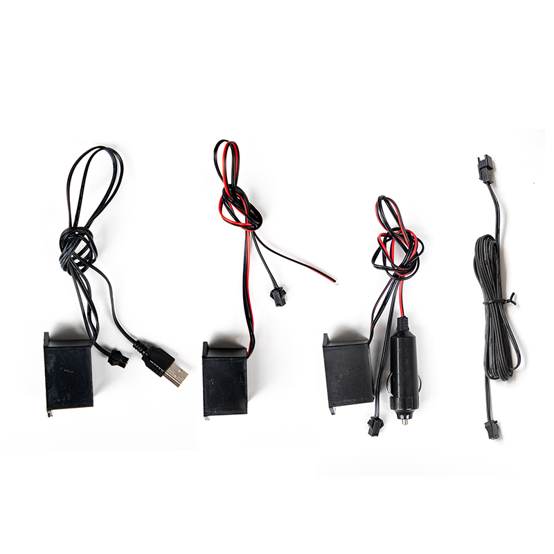 点烟器插头 配件 驱动 延长线 冷光线氛围灯usb接口