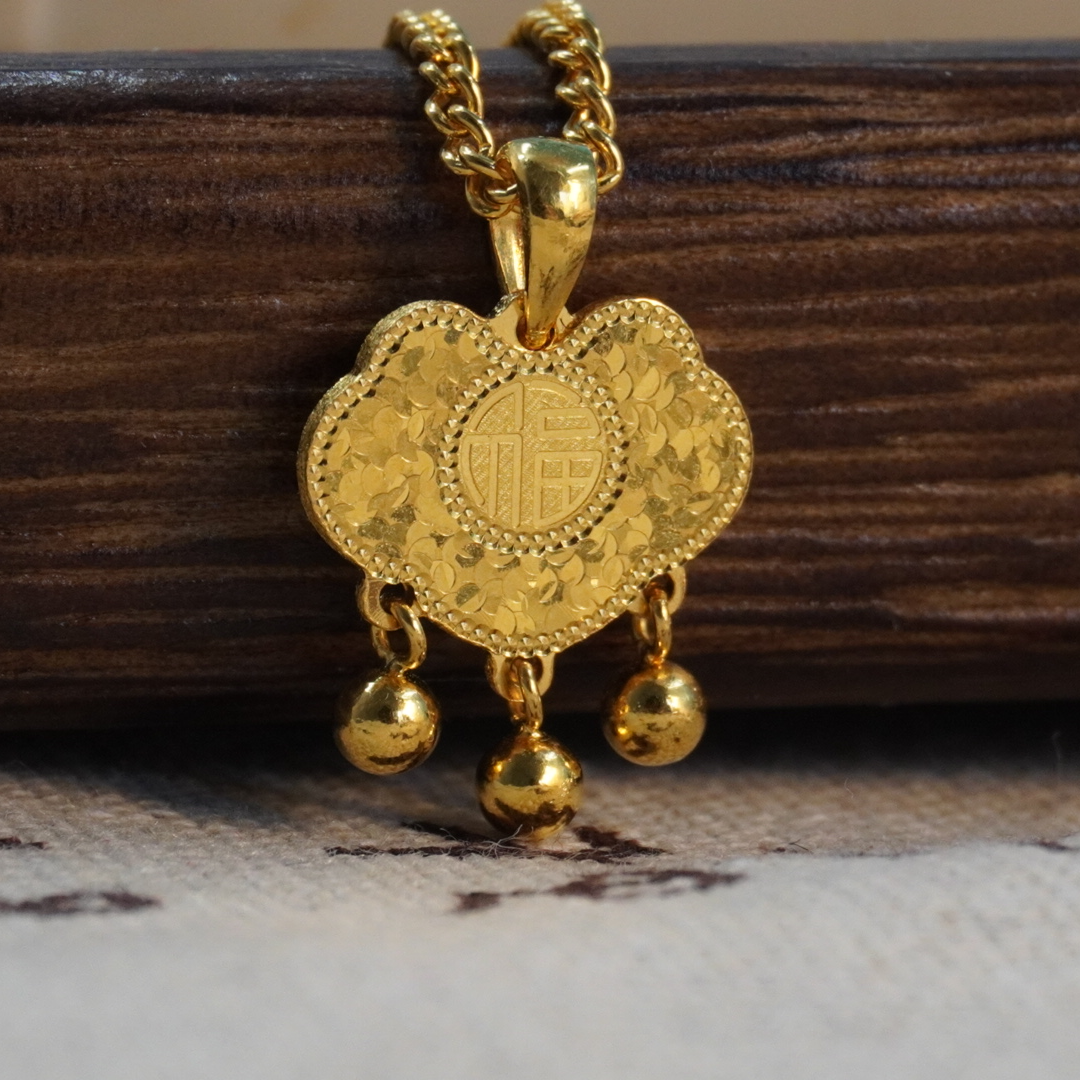 链子足银 时尚百搭复古  祥云锁包细链  精致实心