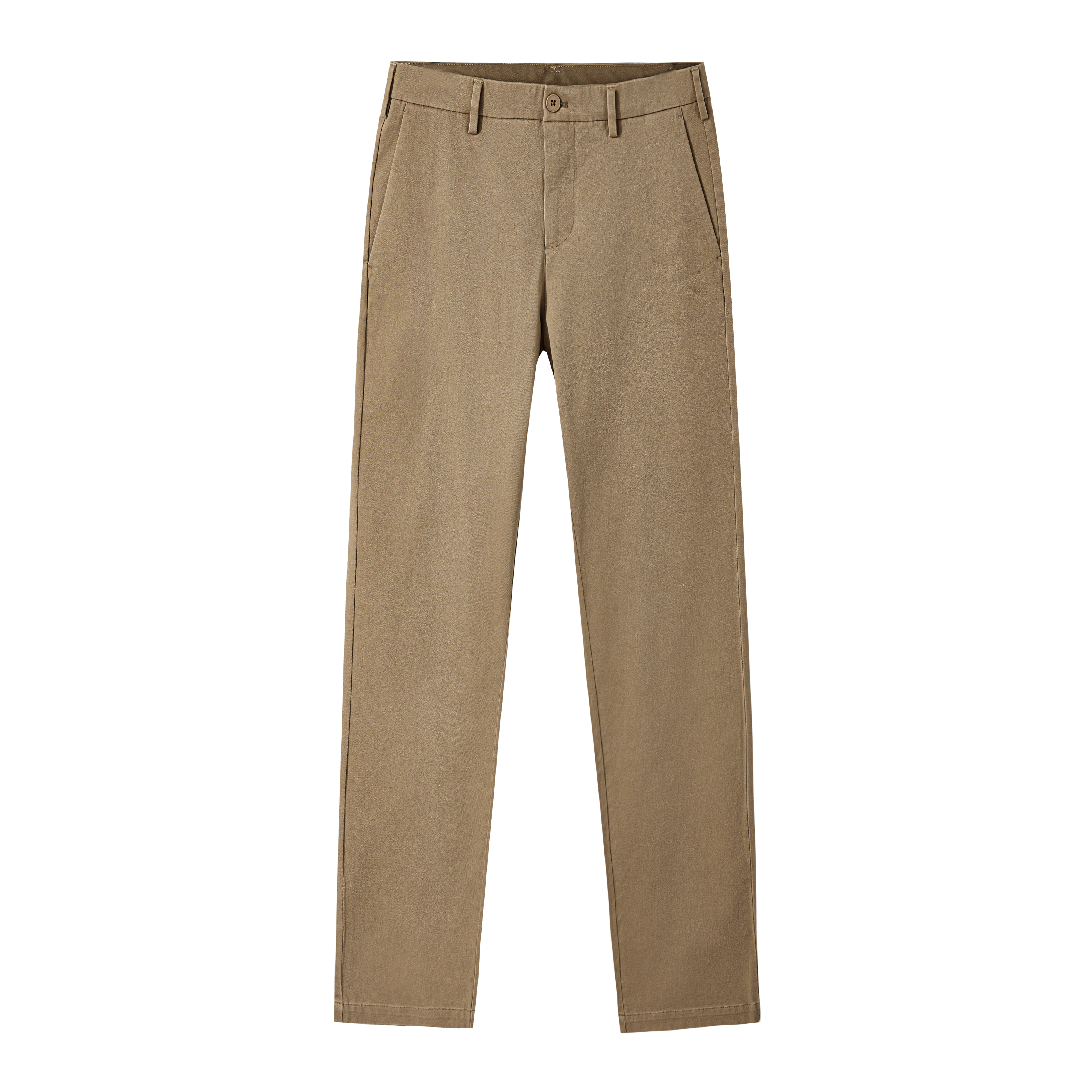 【雷总同款】凡客长绒棉轻弹直筒卡其裤