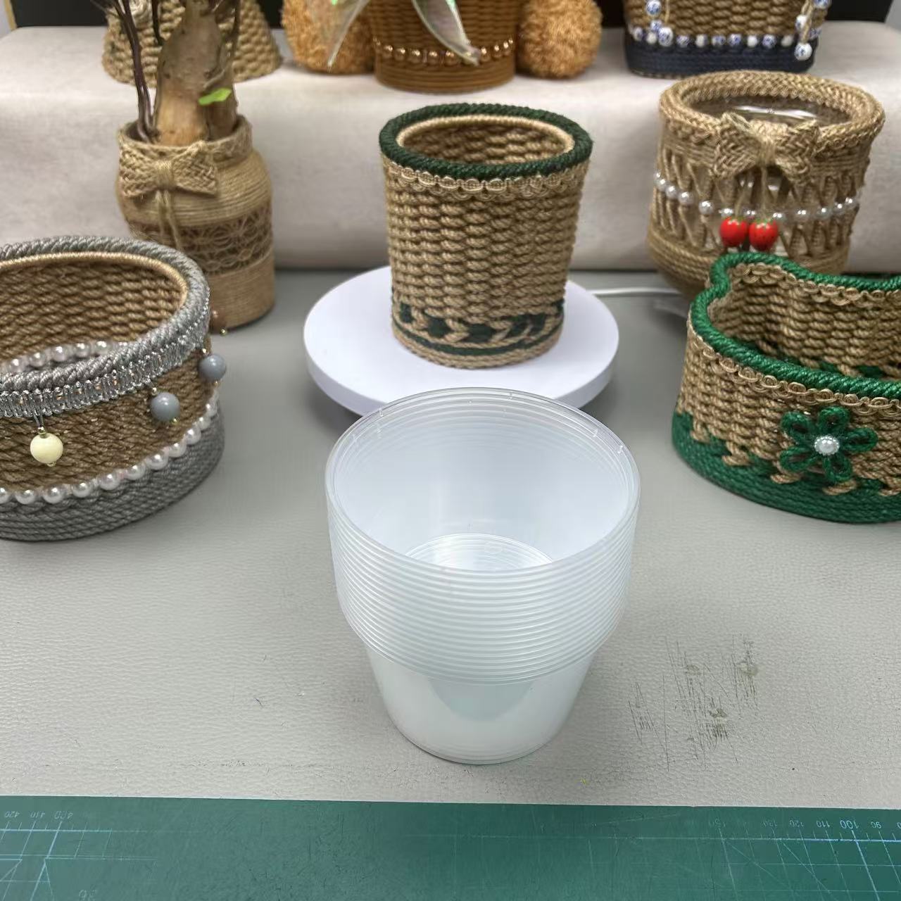 【合欢】手工麻绳编制diy餐盒