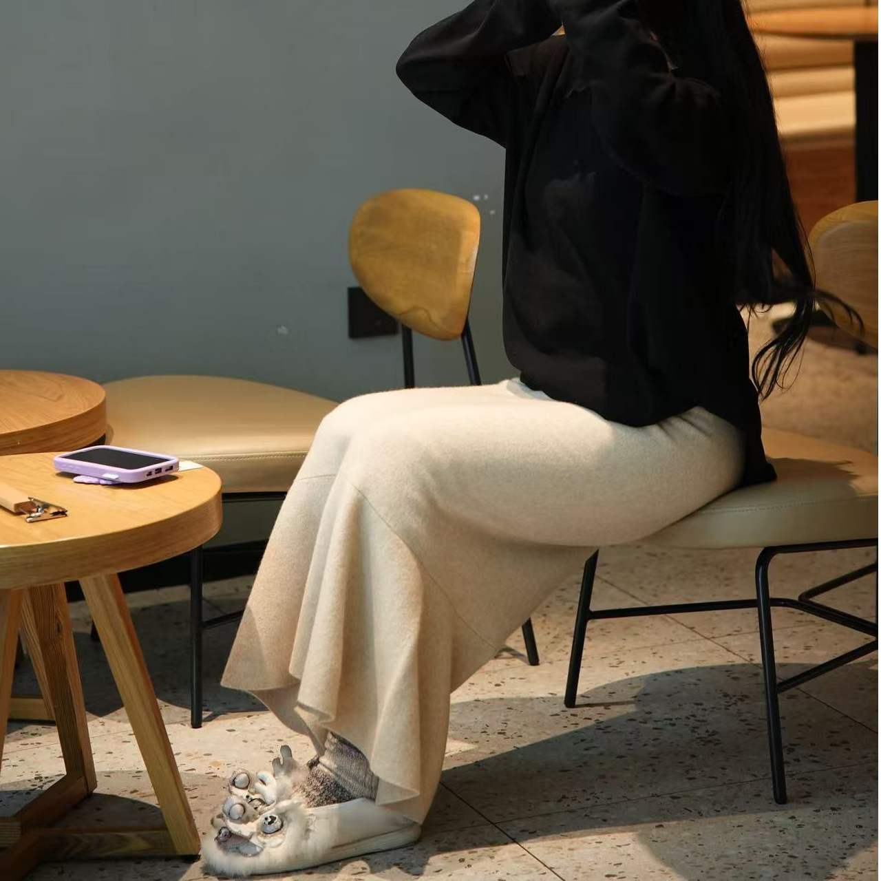 美人鱼-鱼尾裙羊绒修身包臀长裙半裙气质高腰淑女美丽大方半身裙