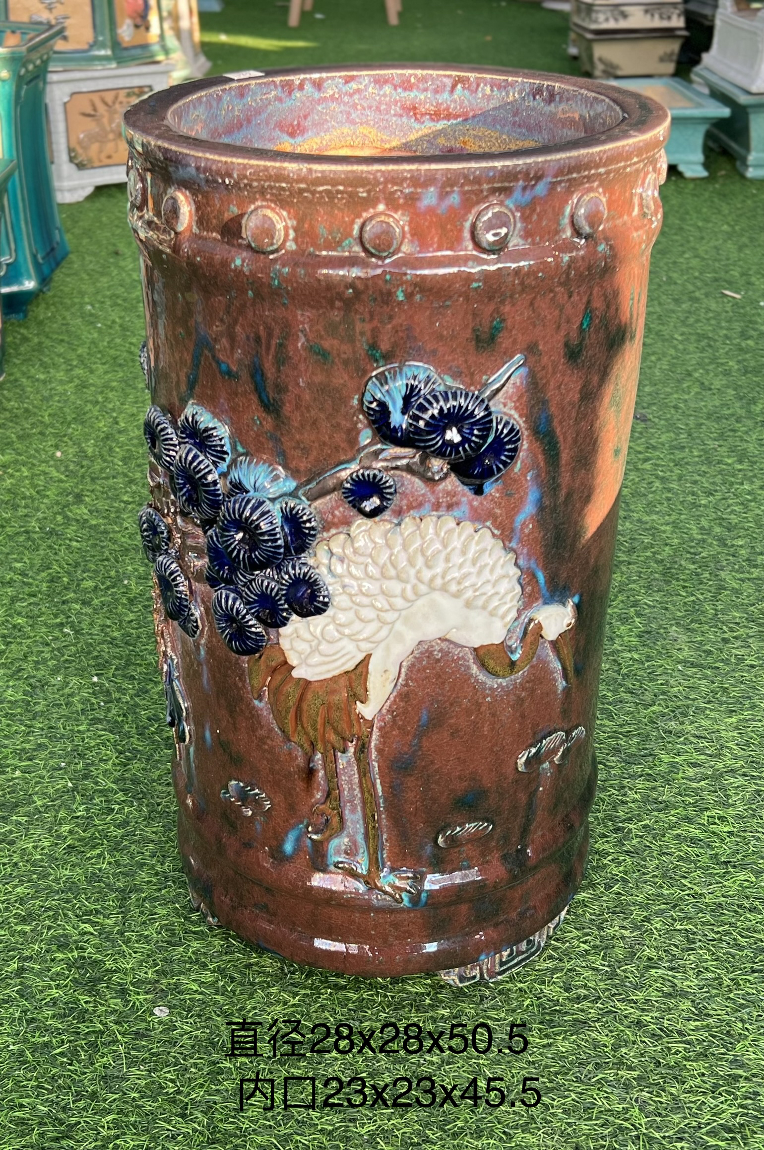 仿古盆纯手工制作古色古香精品复古盆可摆件可种树