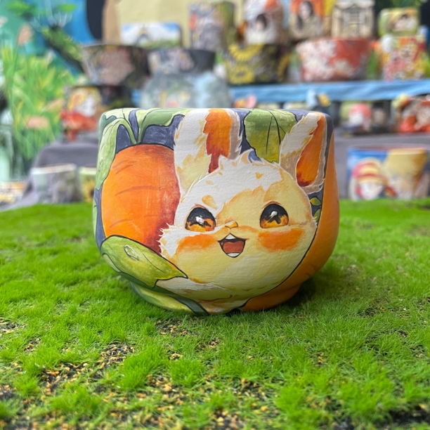 晨辰手绘精品小圆盆