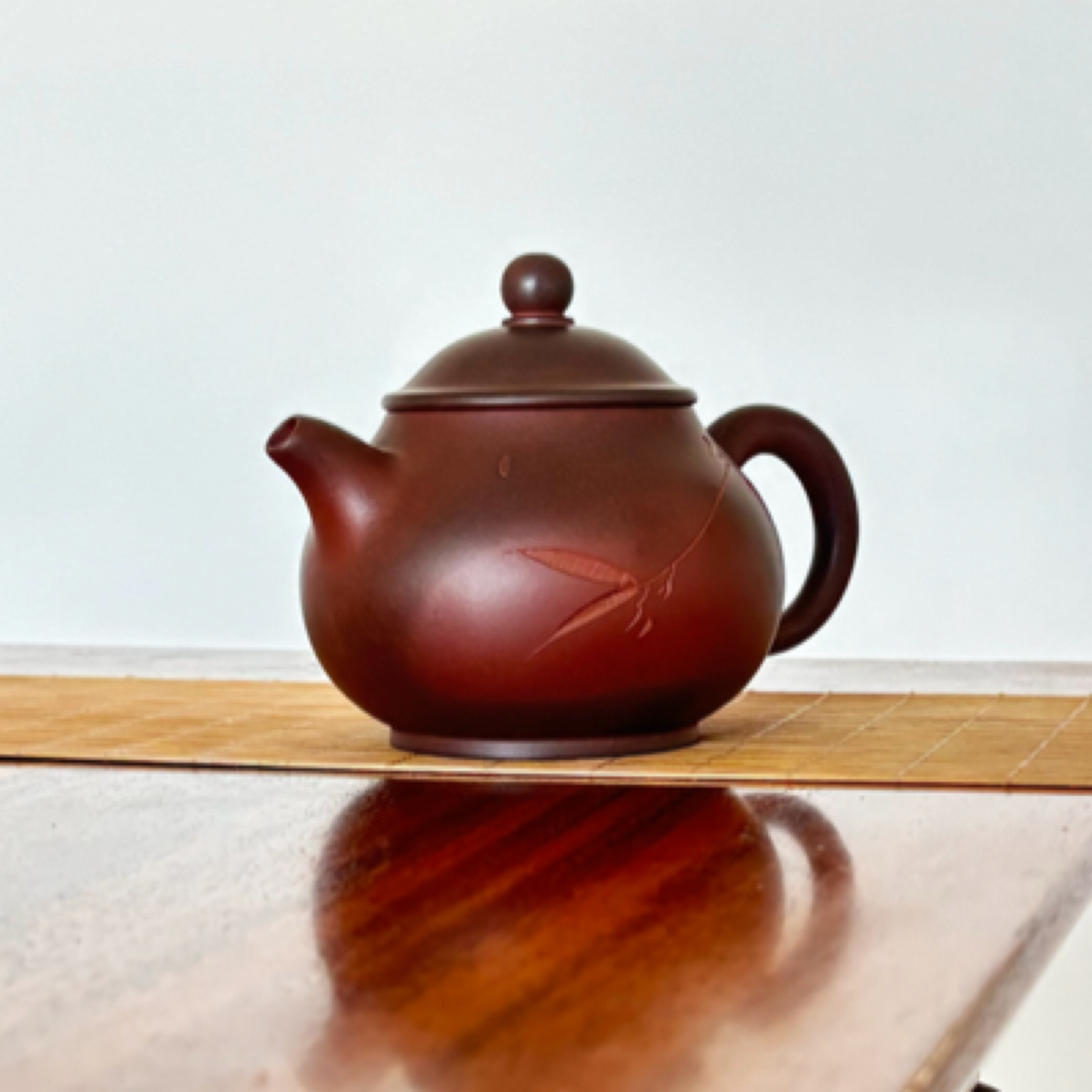 龙窑柴烧紫砂壶《潘壶》320CC原矿上等紫泥用香樟木柴烧发茶性更好
