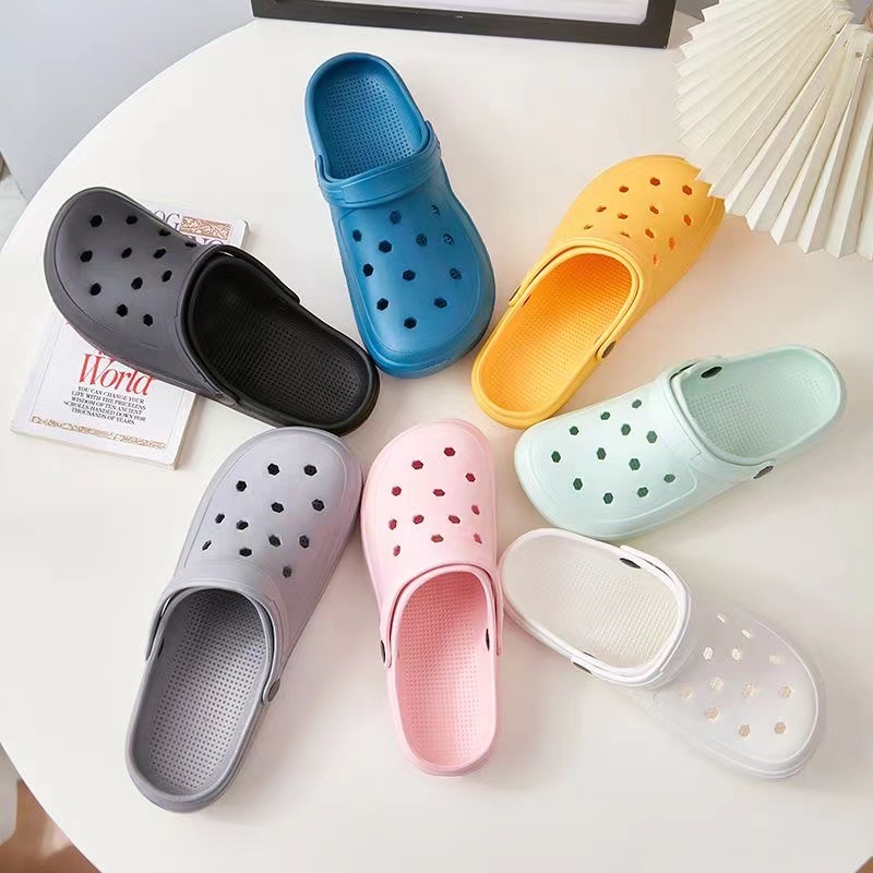 洞洞时尚夏季搭女士软底防滑休闲透气网红拖鞋处理微瑕bu退不换