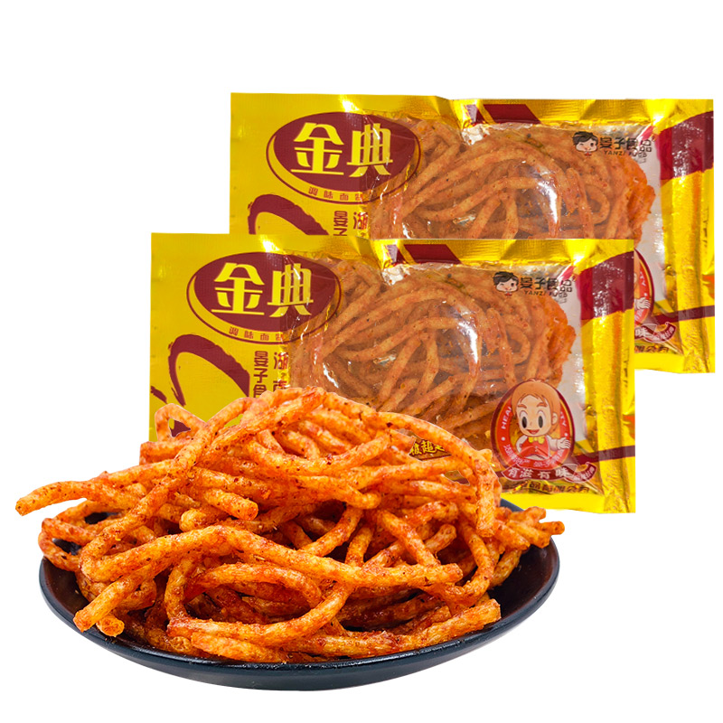 金典辣条经典辣丝辣棒麻辣8090怀旧辣条儿时小时候零食品年代小吃