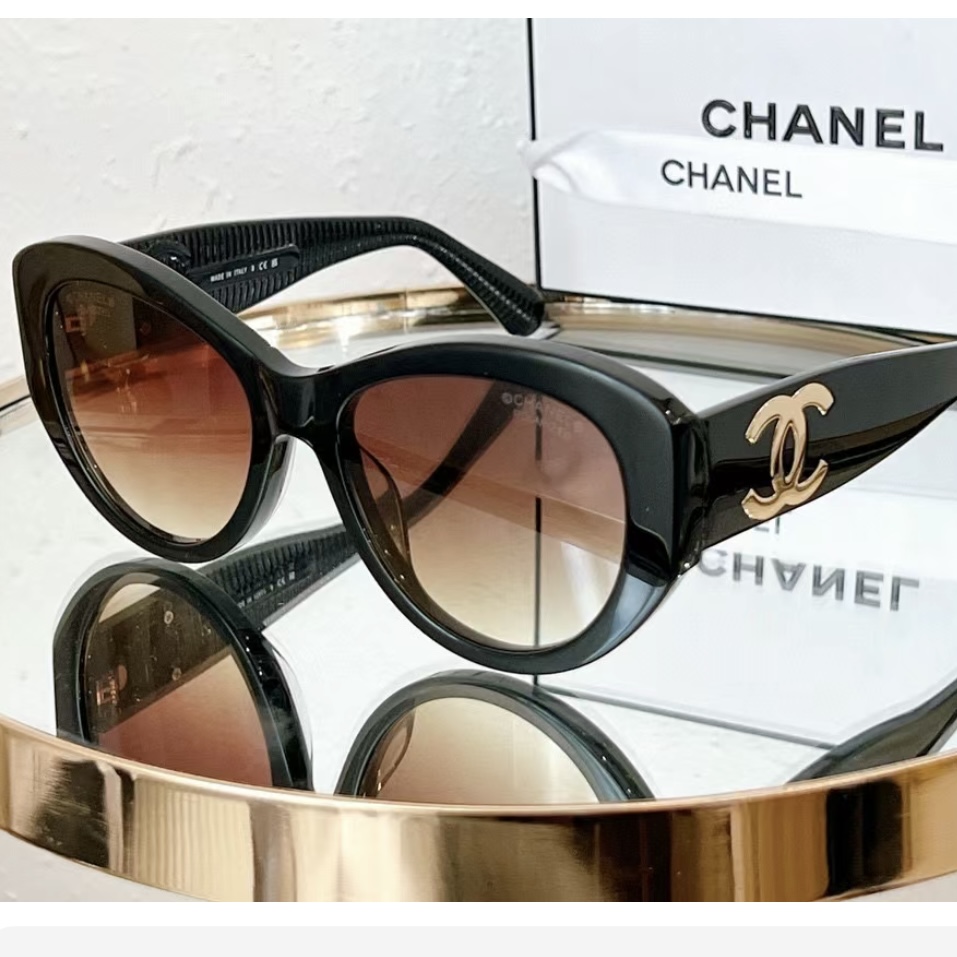 全新未使用 Chanel/香奈儿 /GG/ 新款经典黑色时尚百搭墨镜 5492