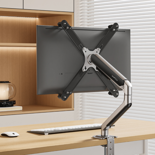 Brateck/北弧E350+APE21无背孔显示器无孔适用显示器支架机械臂