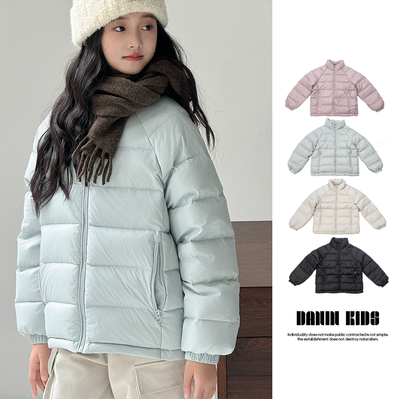 【嗒囜】女童冬季保暖百搭时尚休闲运动羽绒服儿童洋气休闲轻薄外套