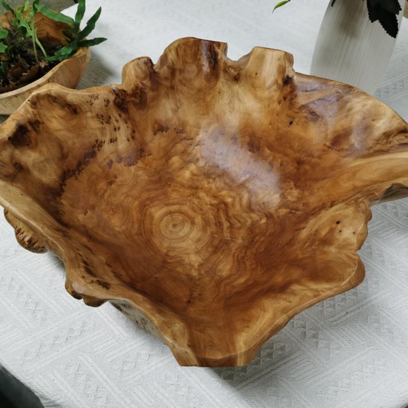 黄金荷叶盆  精美纯手工