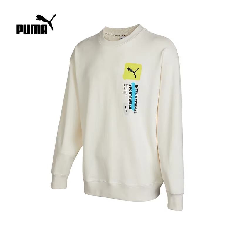 PUMA/彪马 男女时尚运动休闲宽松简约长袖套头衫圆领卫衣 536303