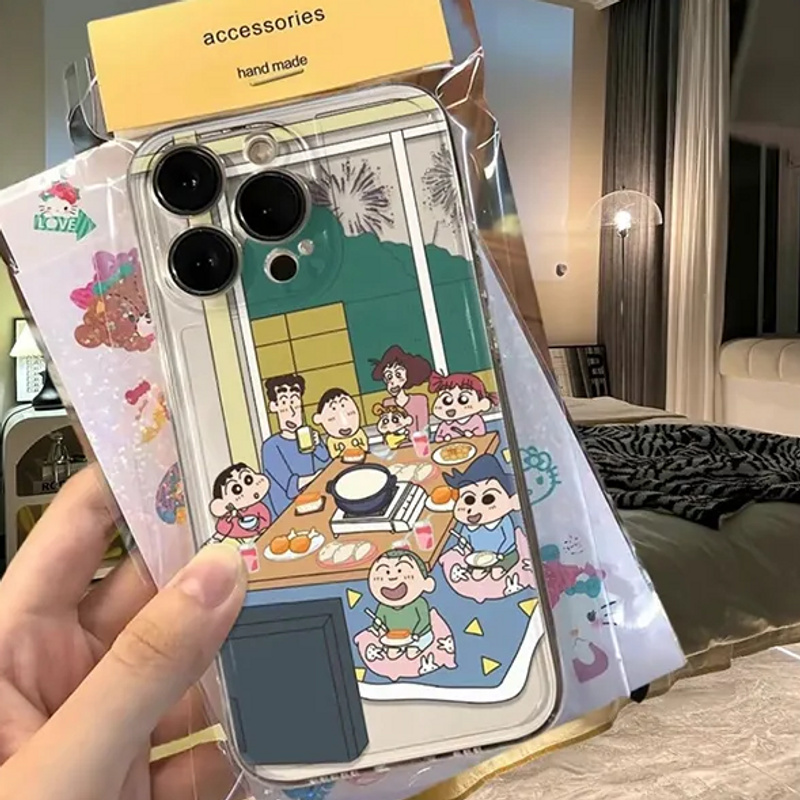 小新聚餐苹果14手机壳iPhone15promax12/8SE新款7plus硅胶xs/11/x