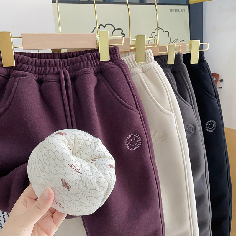 1【温变石墨烯四层超厚】抗寒-25°儿童冬季休闲洋气加厚棉裤