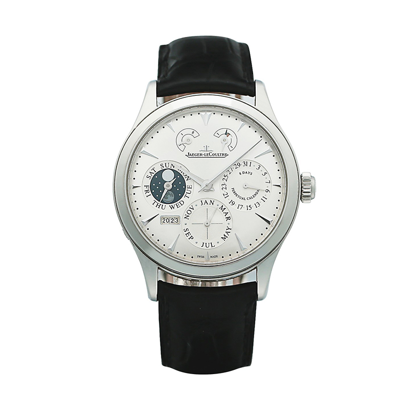 95新 Jaeger-LeCoultre/积家 大师系列/1618420/单表/万年历男表