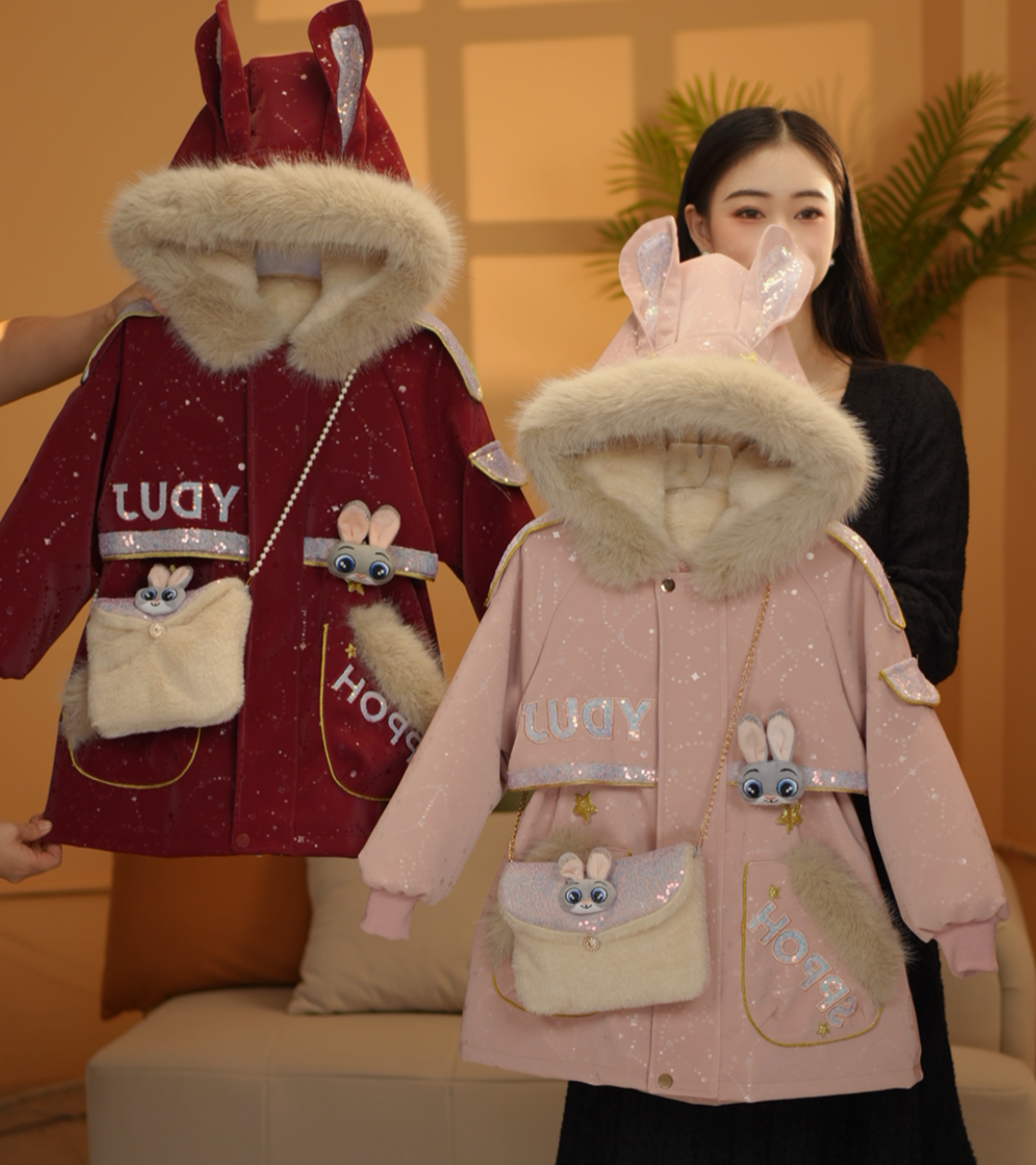 2025冬款新款女中大童冬装气质皮派克外套DWT00597