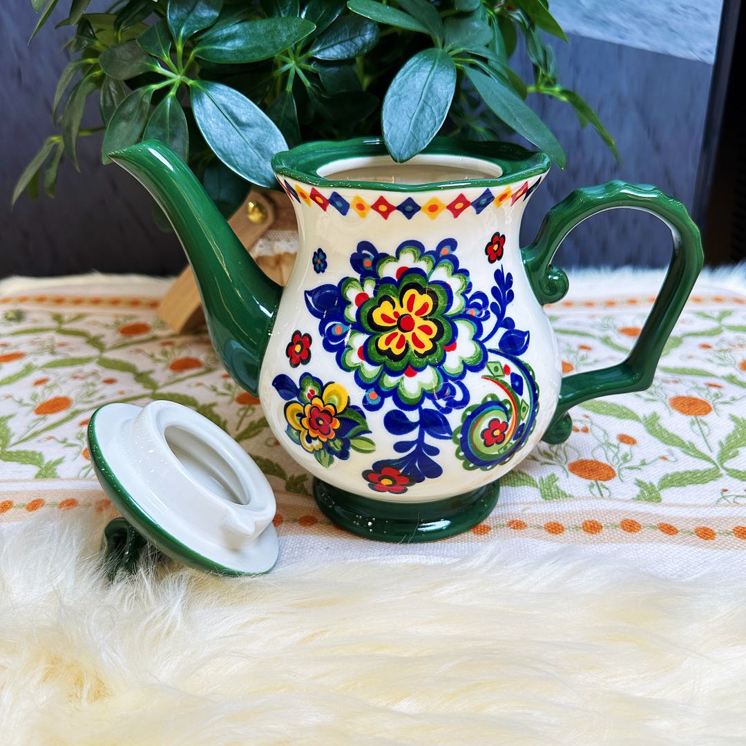 【马涛专属】阿勒玛正品 【托斯卡纳】水壶·茶壶·新疆手绘复古餐具