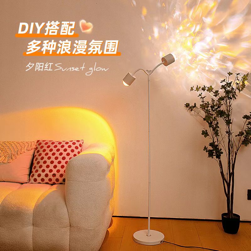 【主播推荐】16色直播水波纹2025新款氛围灯网红直播背景夕阳日落灯