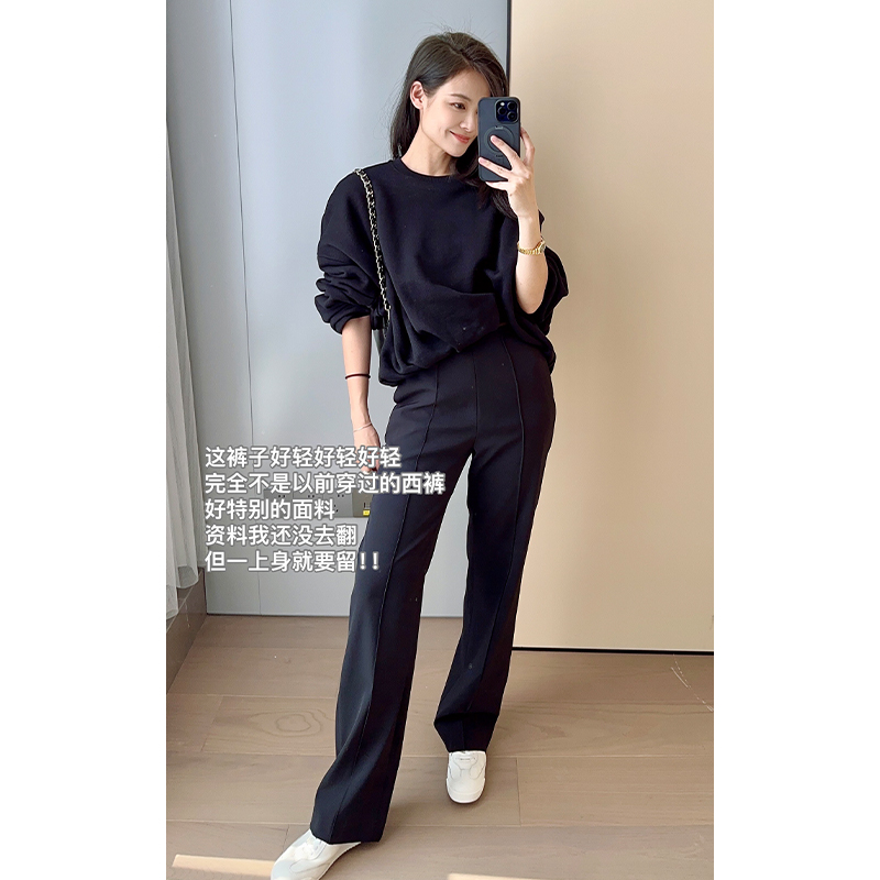【特卖捡漏】【60系列现货】美洋MEIYANG 吉拉西裤无腰一体通勤直筒裤