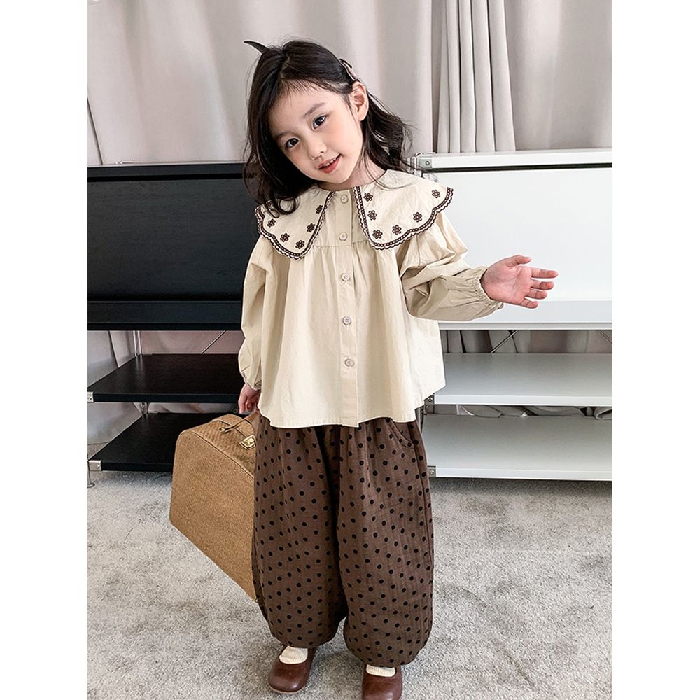 【小扬哥推荐】女童套装娃娃衫上衣春秋季新款宝宝裤子时髦洋气日