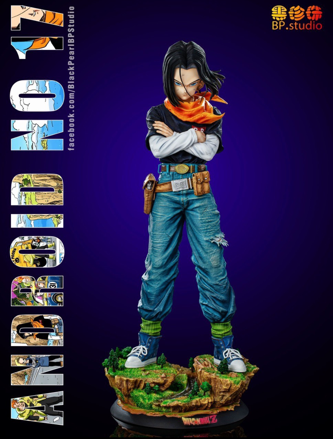 意向卡 黑珍珠 人造人17号 龙珠 原模雕像GK模型现货到付