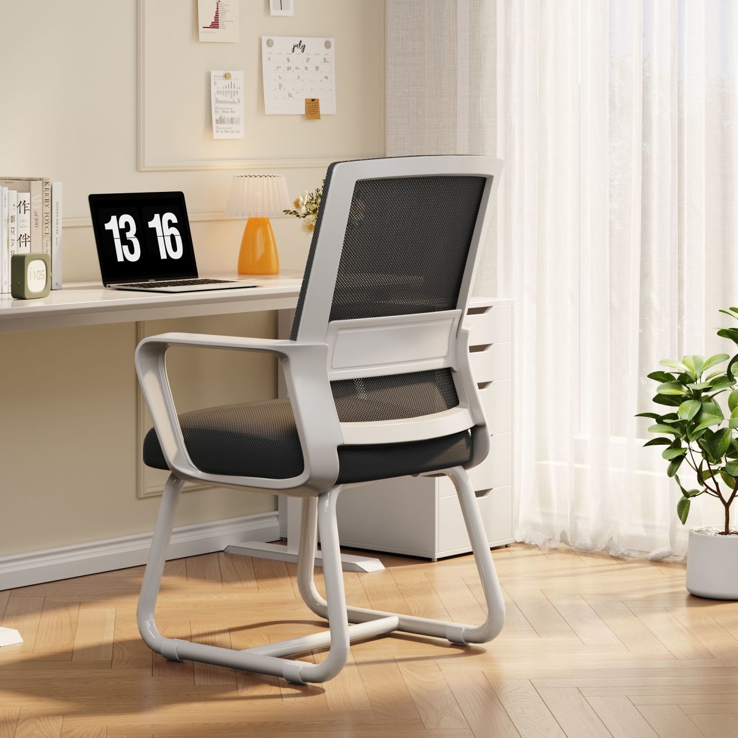 仓藏电脑椅家用学习办公椅子舒适弓形久坐靠背椅人体工学书桌座椅