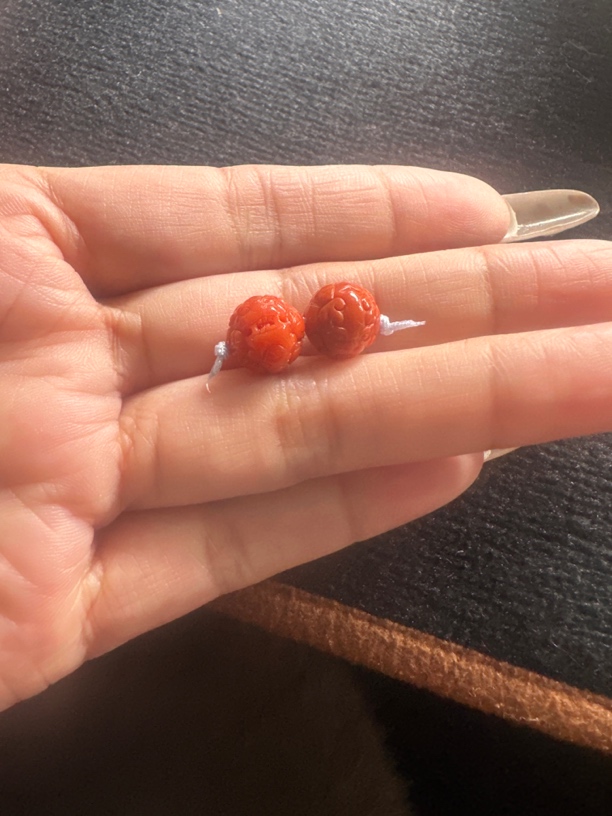 南红川料貔恘对珠9mm➕