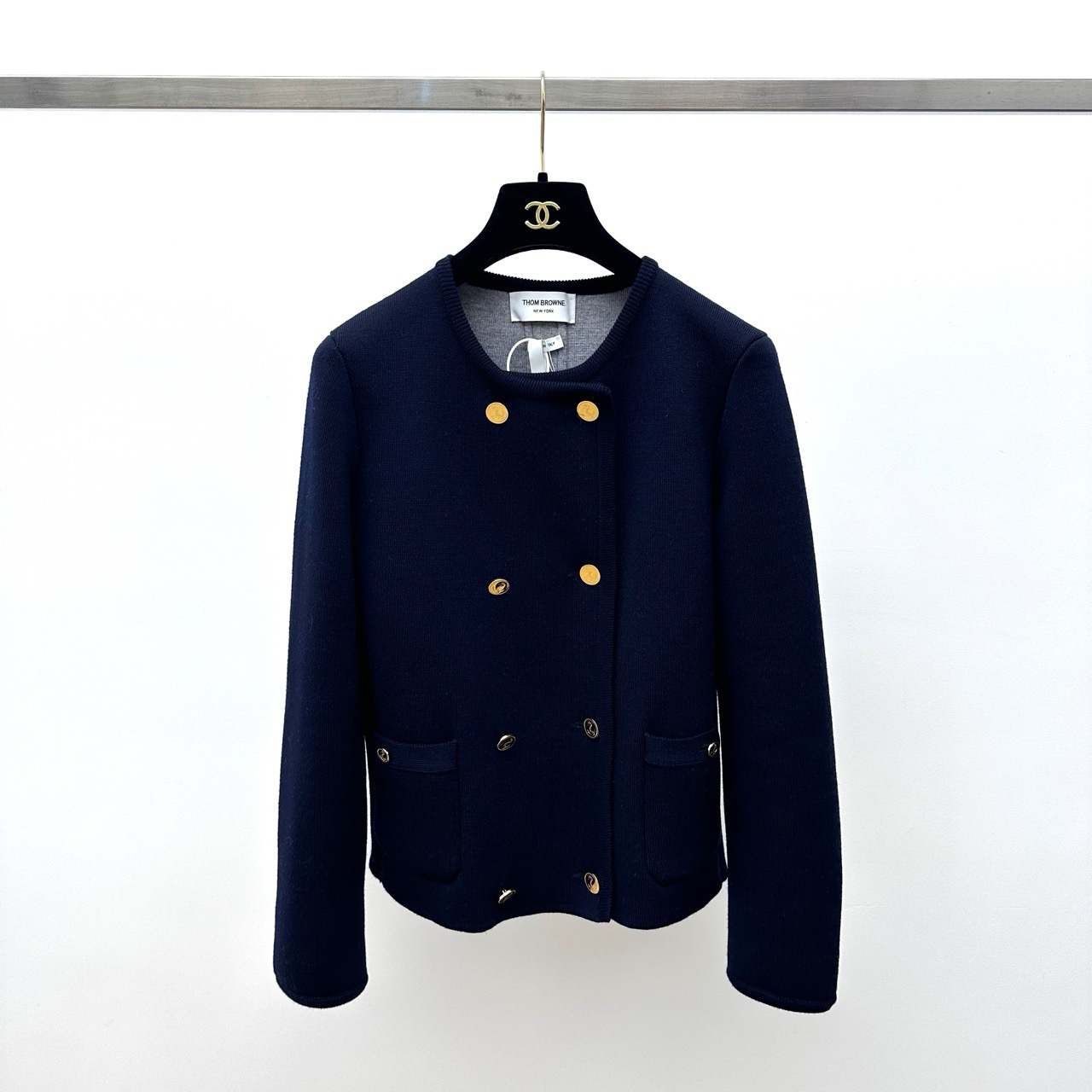 99新 THOMBROWNE TB深藏蓝色船锚外套 42码00617 