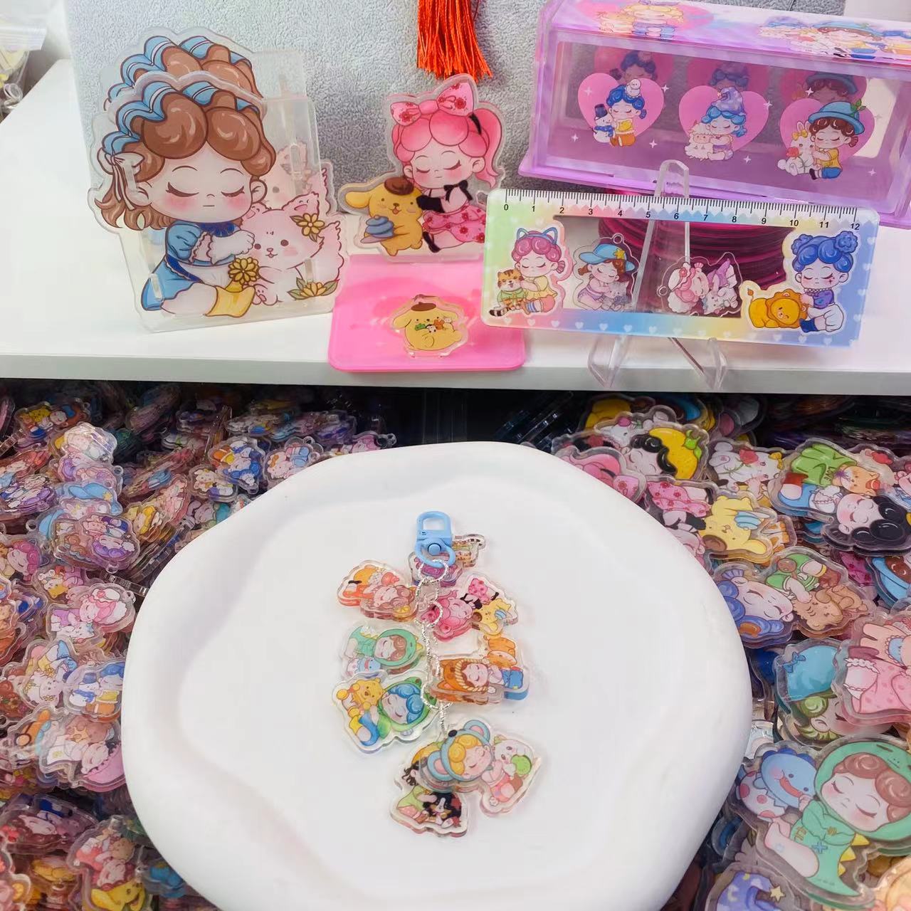 抱娃温蒂亚克力片片diy潮玩盲盒