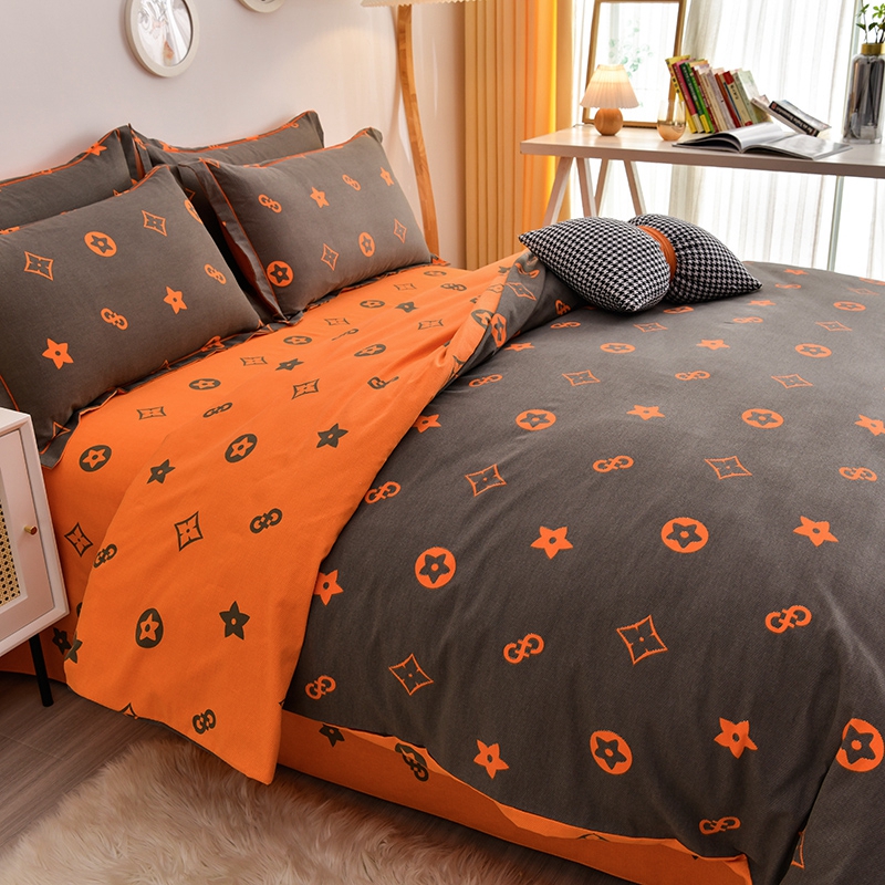 【高支高密】全棉加厚四件套纯棉斜纹床单被套床上用品亲肤透气