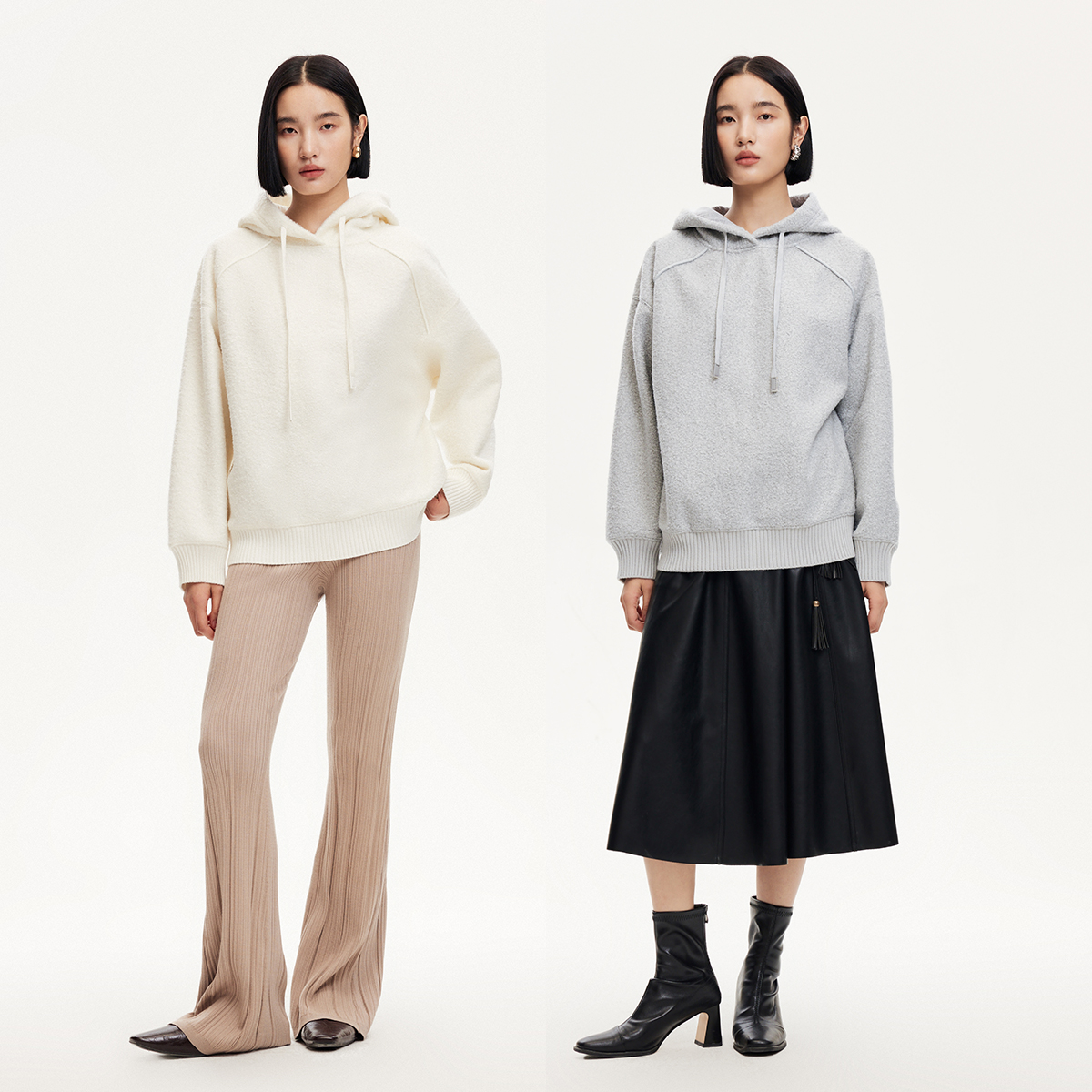 【粉丝专属】【VEROMODA】vero Moda卫衣纯色落肩宽松324333015