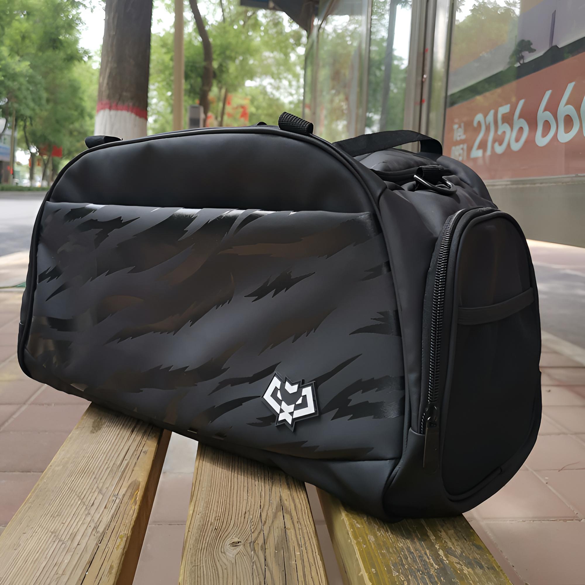 乐吾运动：李质造足球运动训练干湿分离大容量单肩包多功能便携