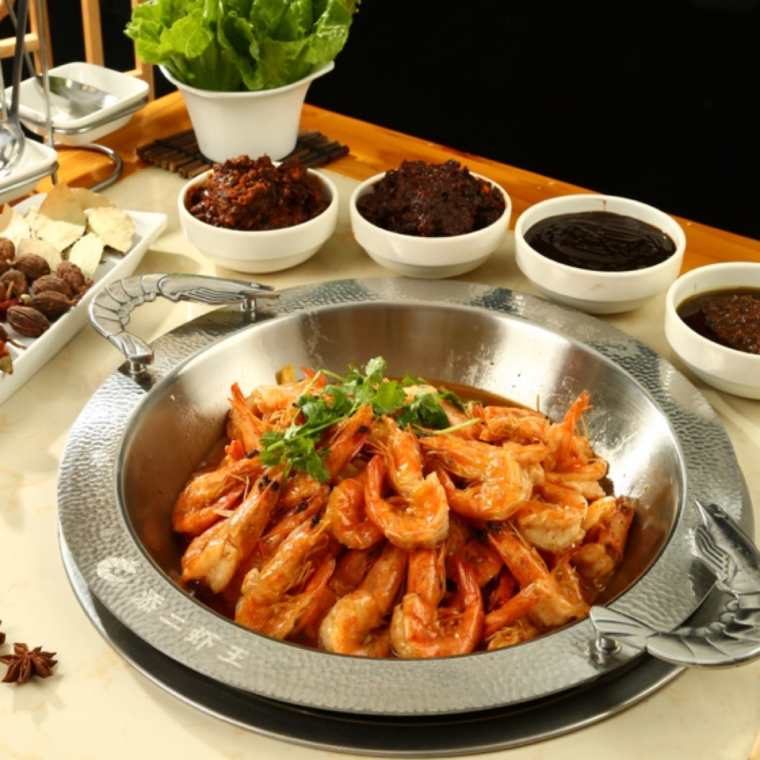 添二虾王王婆大虾火锅底料试用装餐厅转型虾火锅增加新菜品试味装