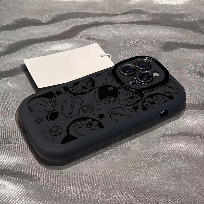 哆啦A梦适用苹果15promax手机壳iphone14全包13/12/11/x高级感7
