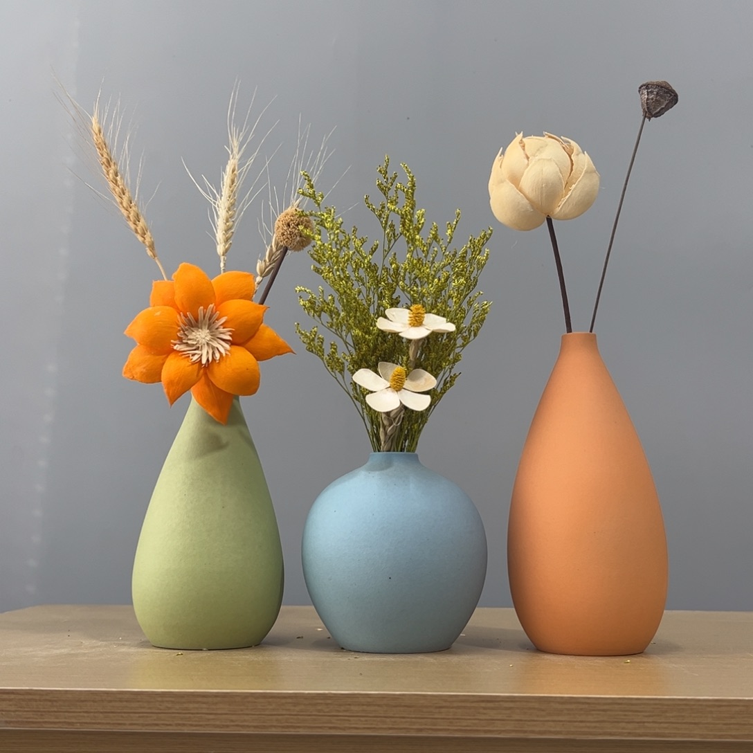 摆件花瓶带花高度20-30厘米左右