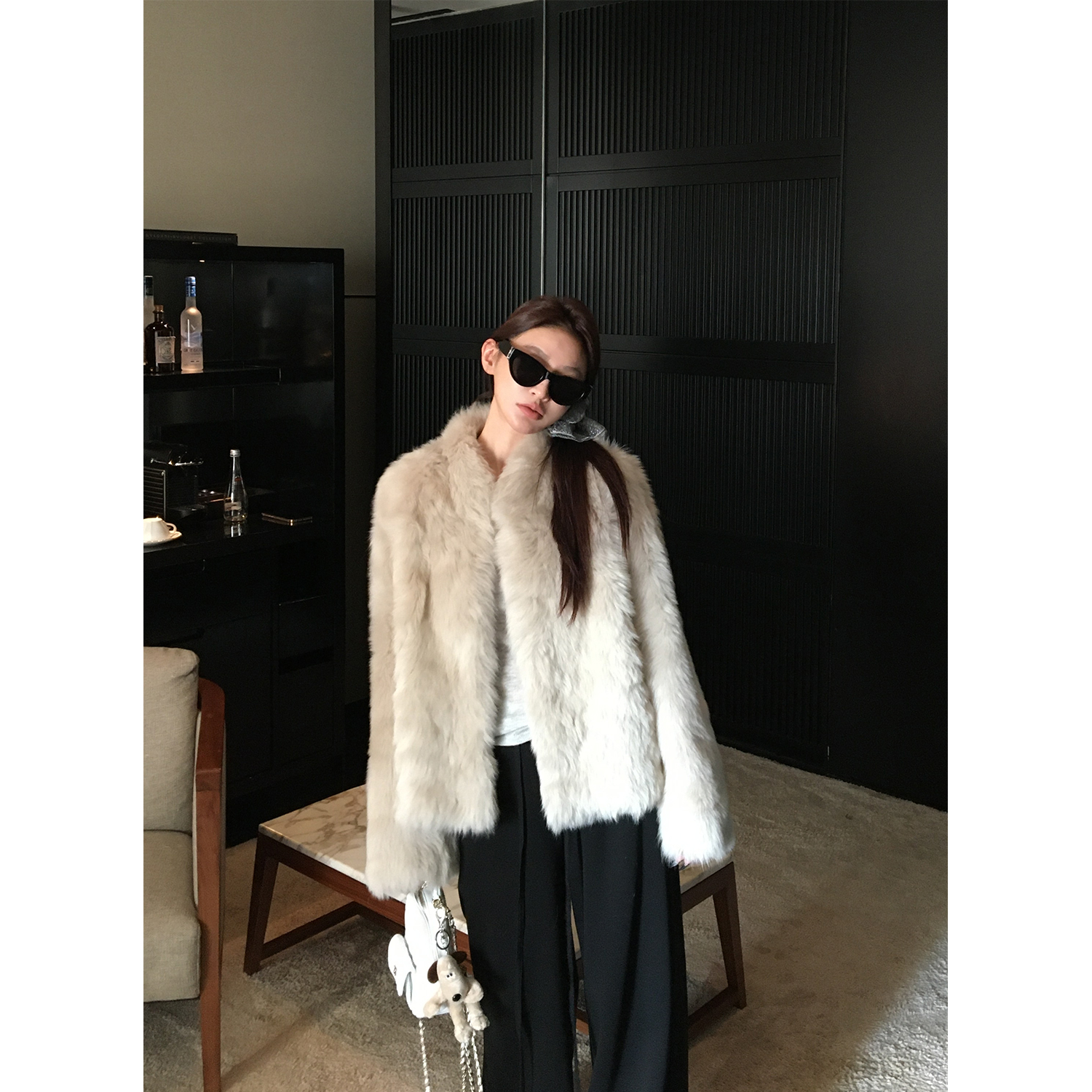 【9.20周年庆】“荒野来信”进口托斯卡纳羊毛皮毛一体皮草外套女