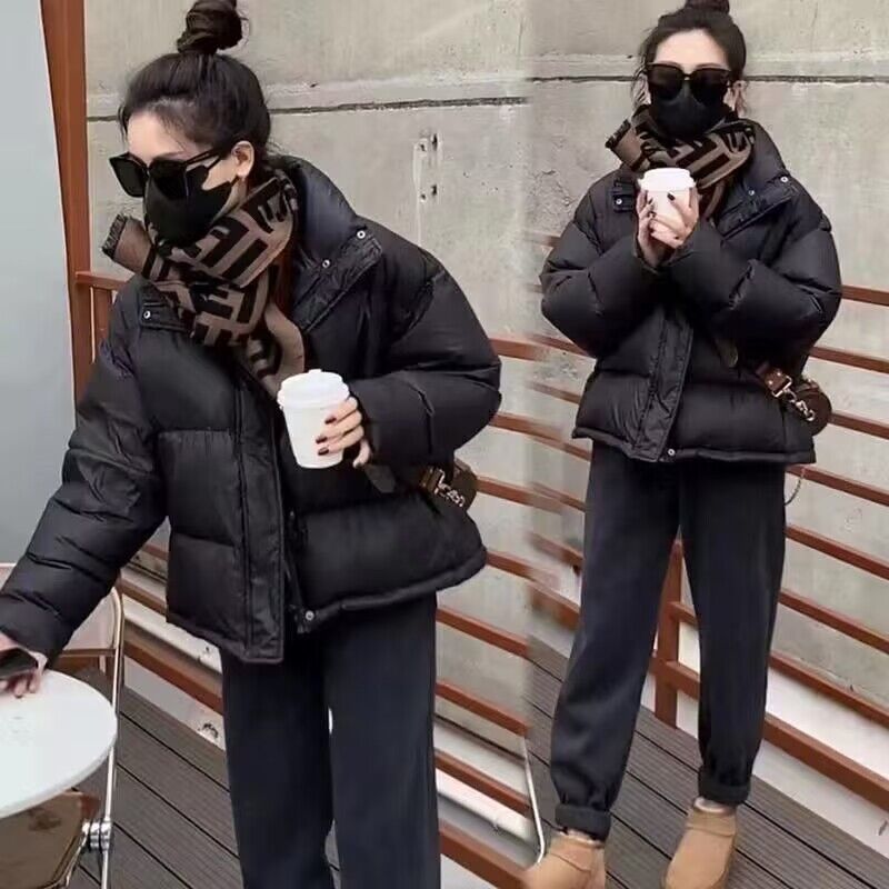 波司澄羽绒服冬季新款羽绒羽绒女短款宽松加厚面包服学生保暖小个