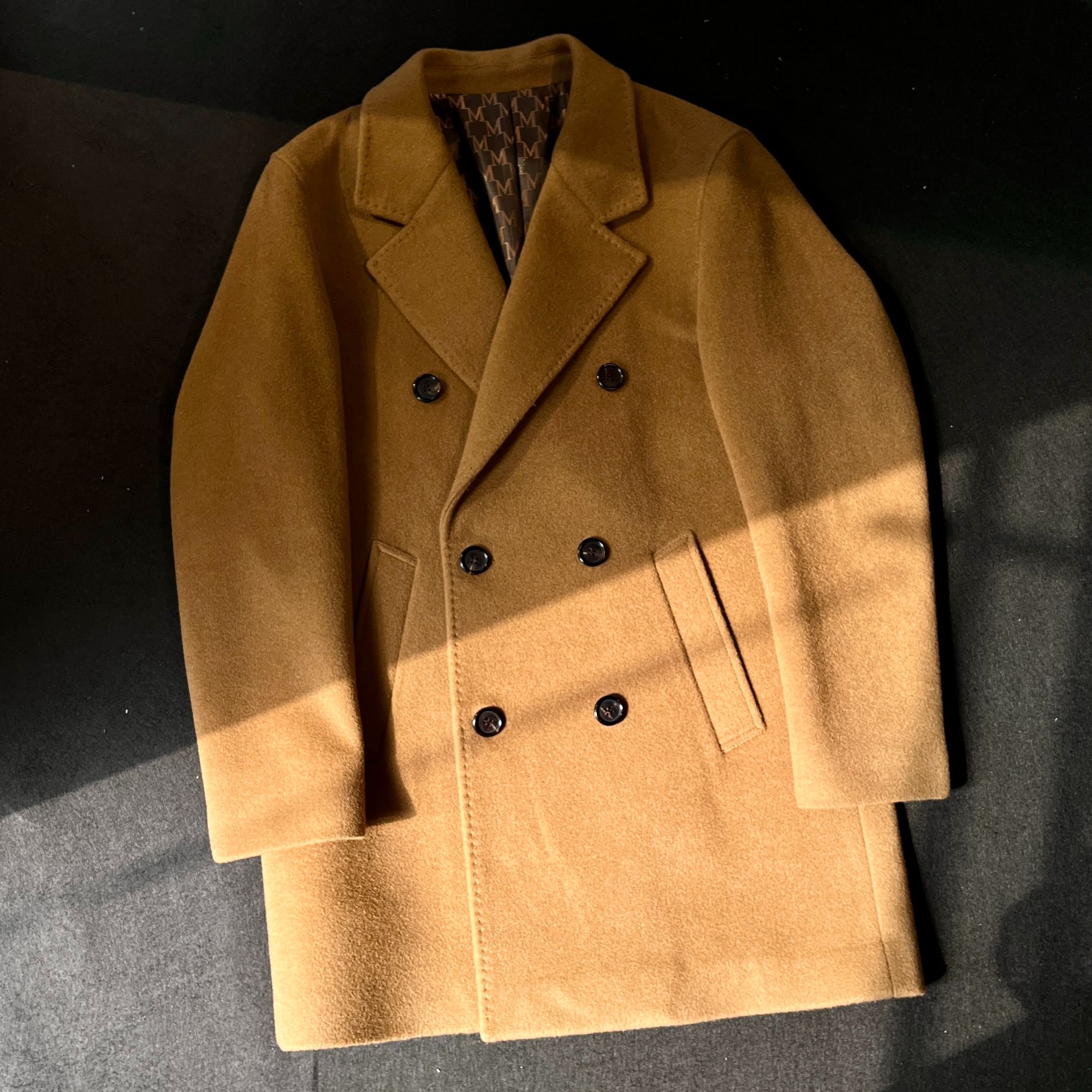 【ALRIGHT】”优雅总裁“ 秋季高定#801高定手工立裁Sella100羊毛大衣