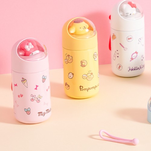 【专属】名创优品 三丽鸥公仔保温杯280ml玉桂狗凯蒂猫可爱杯子-ZB