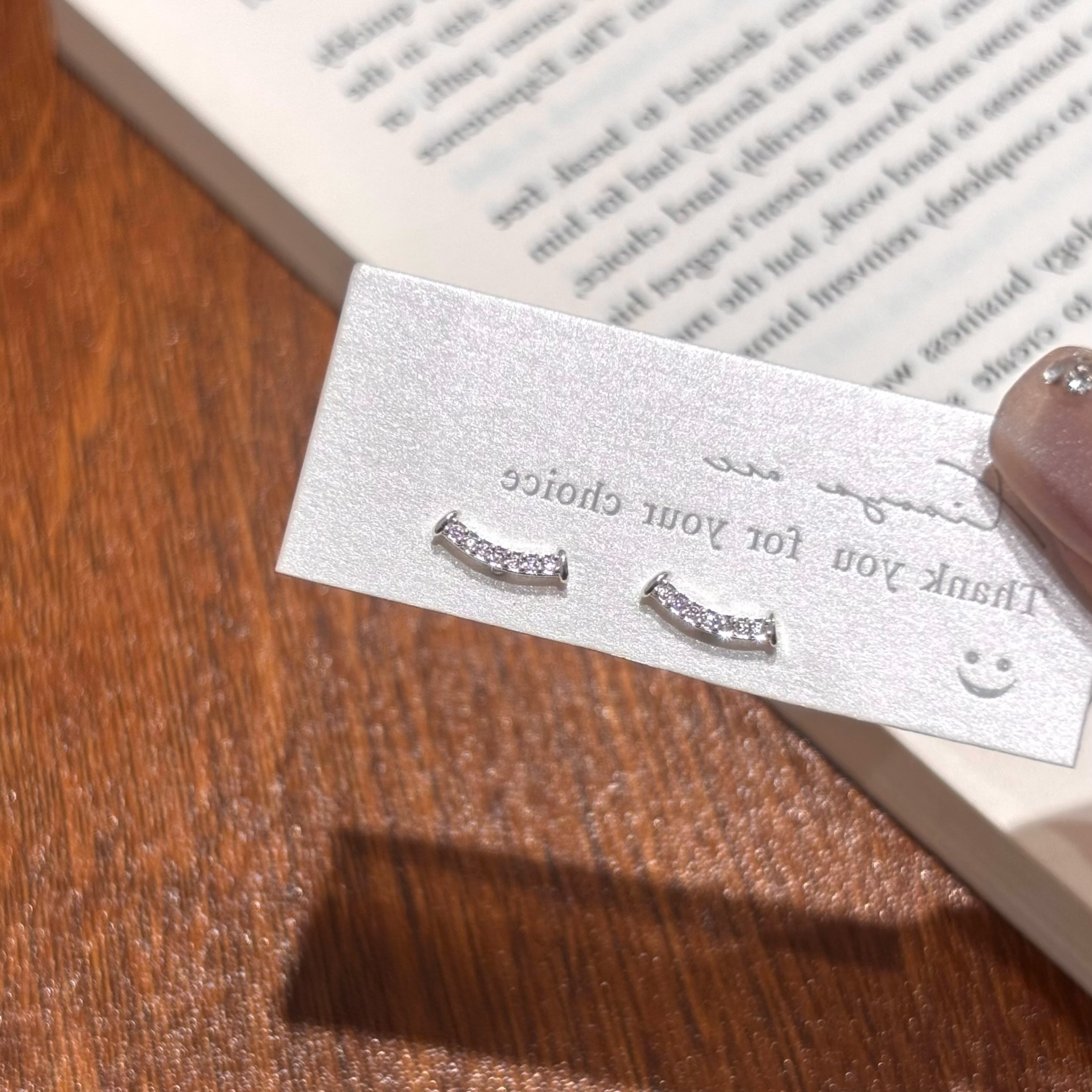 【微笑精灵】S925银针银色耳钉轻奢小众高级感小众ins