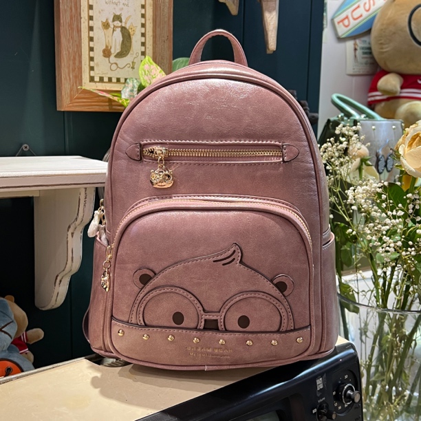 CREAM BEAR奶油熊复古可爱小熊双肩包时尚休闲百搭旅行背包书包女