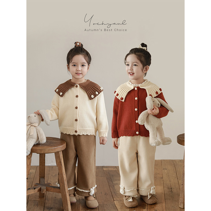 【2025年秋冬清】幼悠【浪漫场景】女宝弹力舒适毛衣开衫 D4017