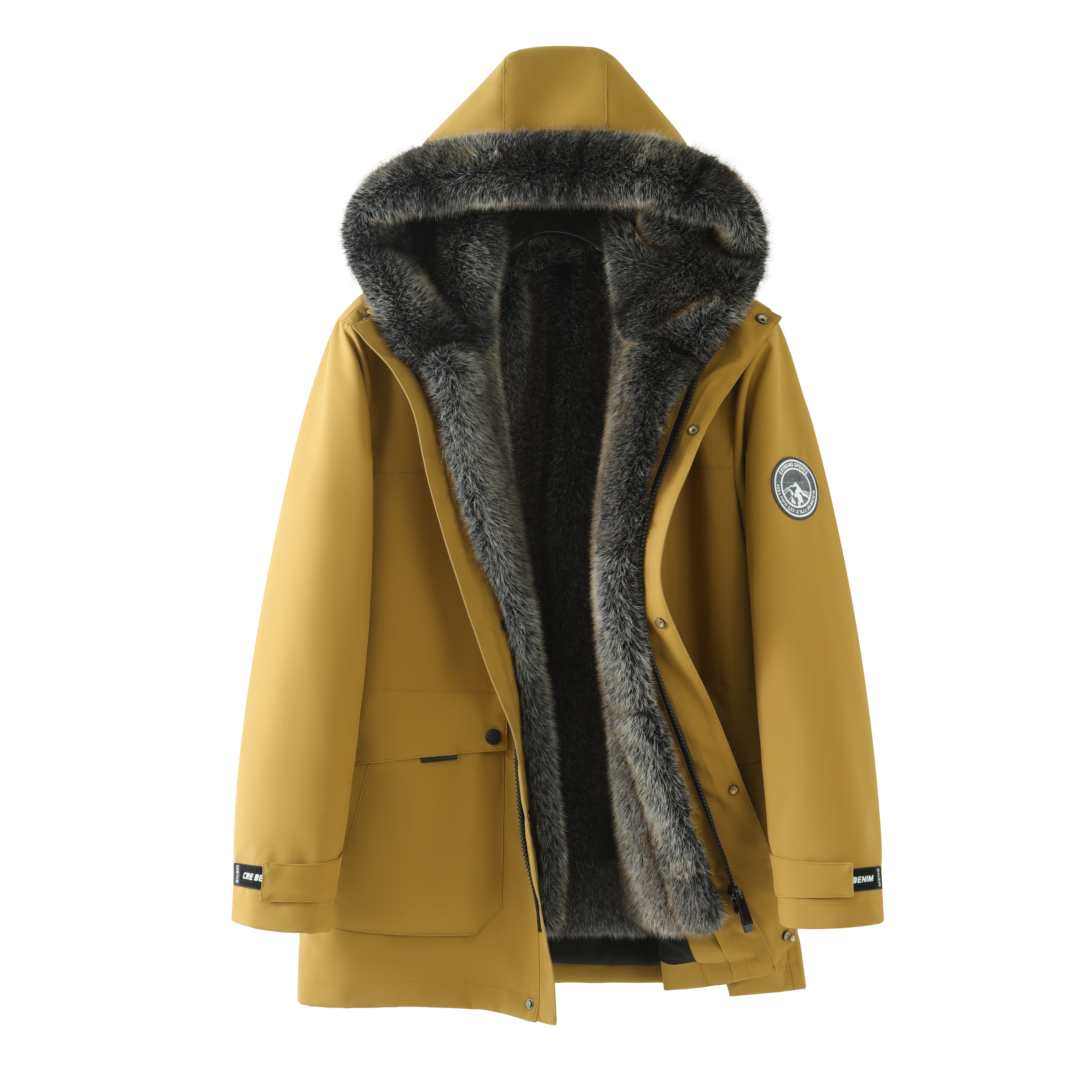 （星辰十字）可拆卸派克服男士外套加厚棉服