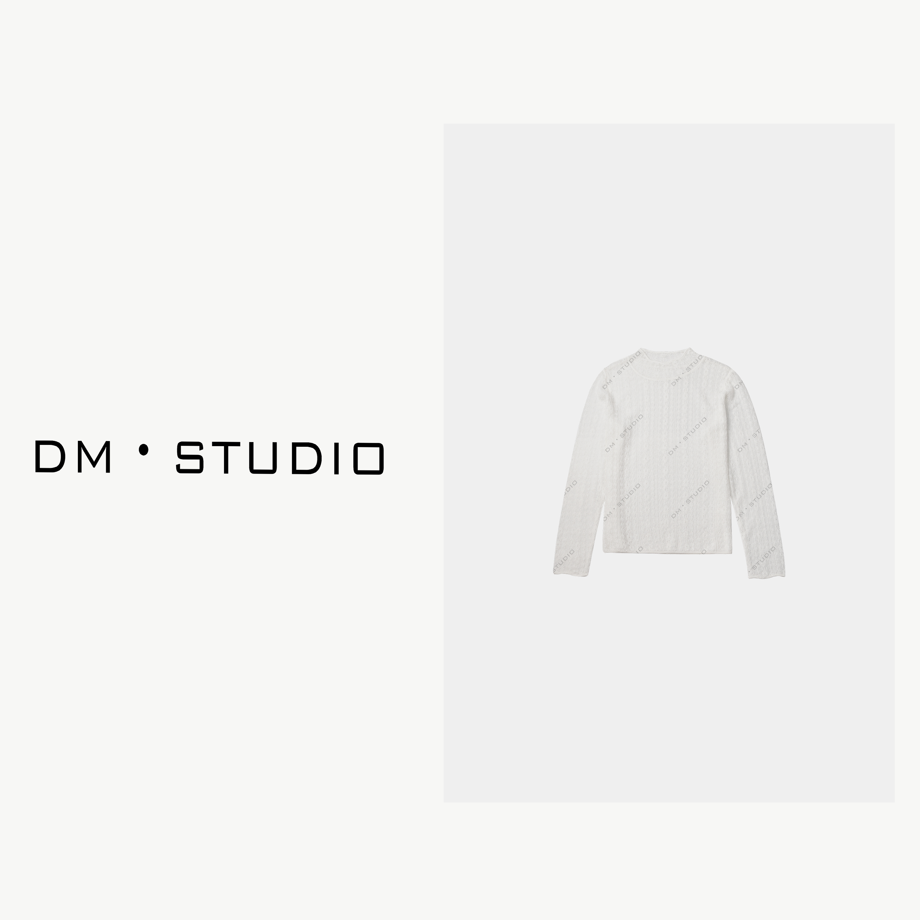 DEDM-DM•STUDIO/气质纯色极简百搭休闲长袖针织衫上衣（956-06）